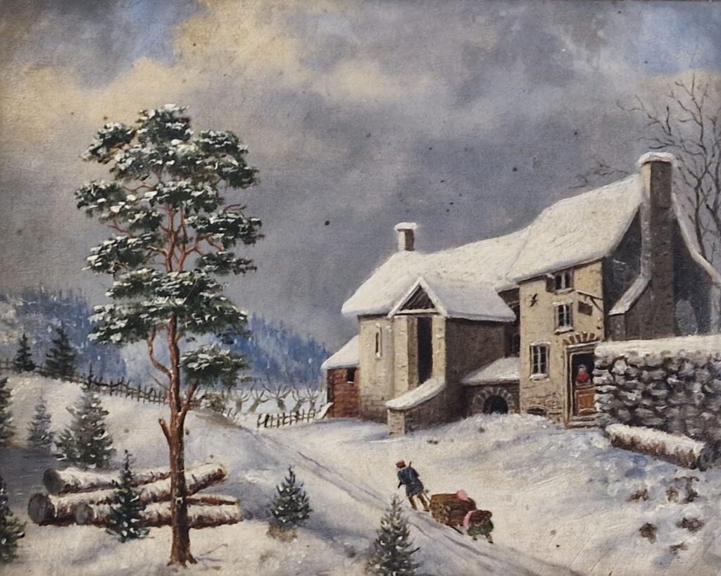 Vintermotiv 1800-tallet