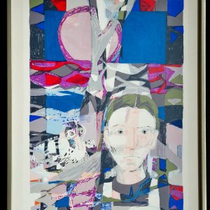 Else Hagen serigrafi i ramme, original grafikk 58 x 43 cm