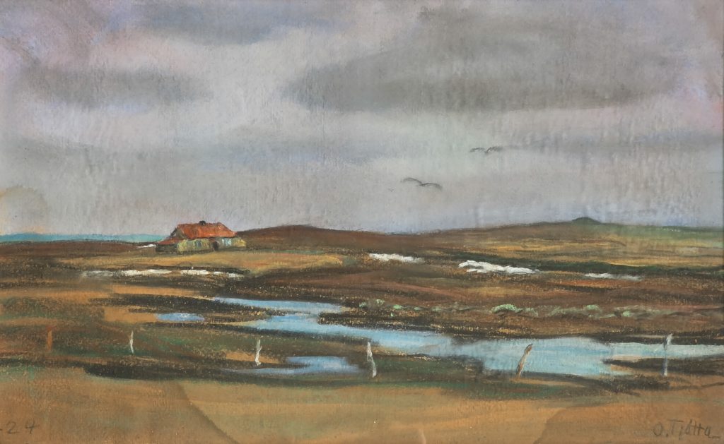 Ole Tjøtta pastell fra Jæren