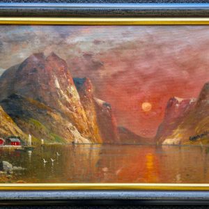 Midnattsol, eldre oljemaleri.