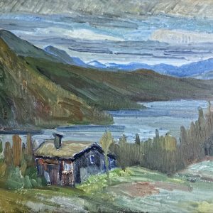 Kristian Volden oljemaleri - Fra Espedalsvannet