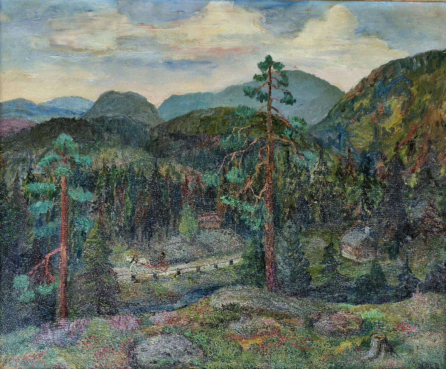 Signatur. Oljemaleri av hans hansen kolb.