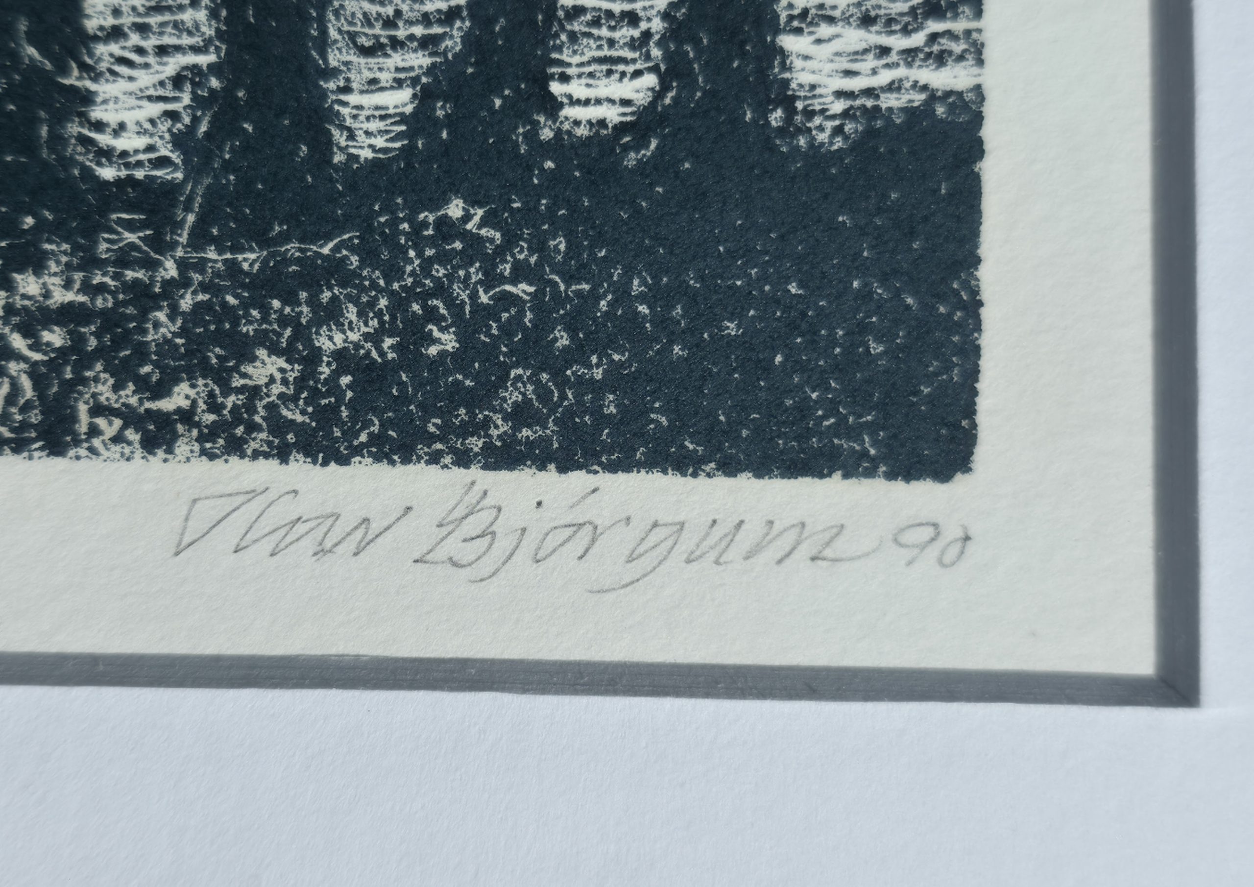 Olav Bjørgum litografi - Bilde 3